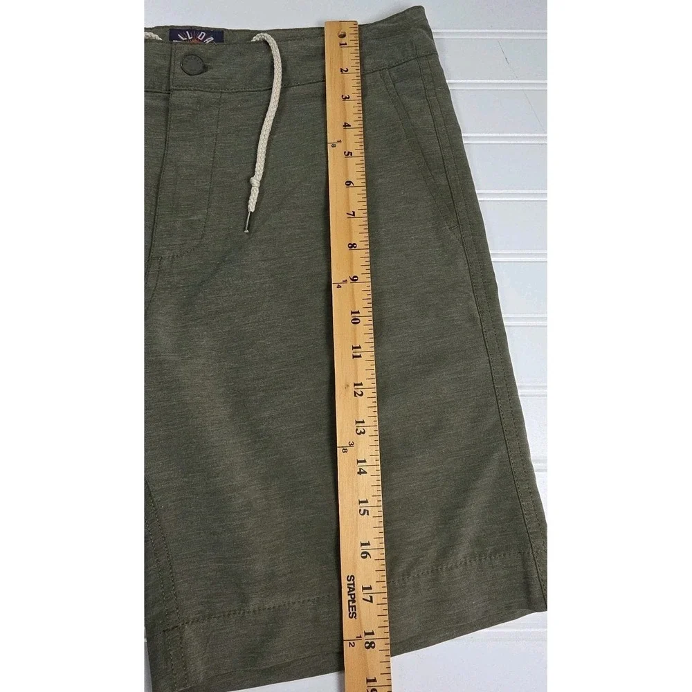 Faherty All Day Shorts Mens 30 GREEN Golf Performance‎ Stretch Drawstring